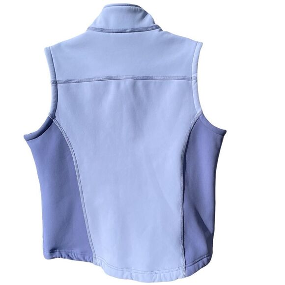 L.L. Bean Soft Shell Vest Purple Full Zip Fleece Line Sleeveless Jacket Womens S - Picture 2 of 5